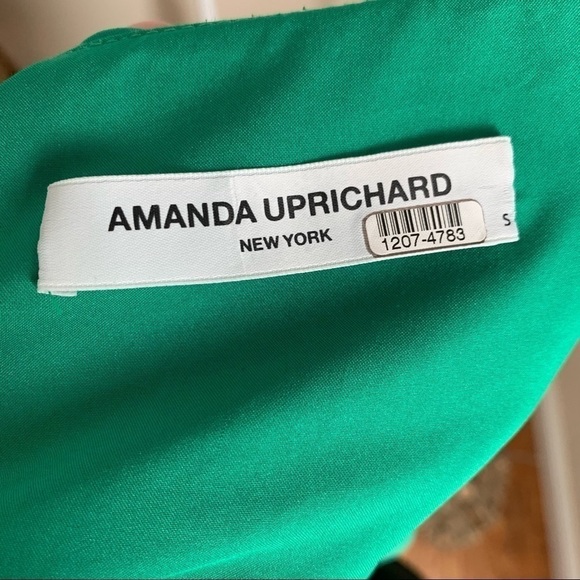 Amanda Uprichard Saddle Ruched Sleeve Maternity Dress in Green sz S - Picture 4 of 7